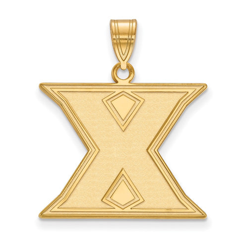 10k Gold LogoArt Xavier University Letter X Large Pendant