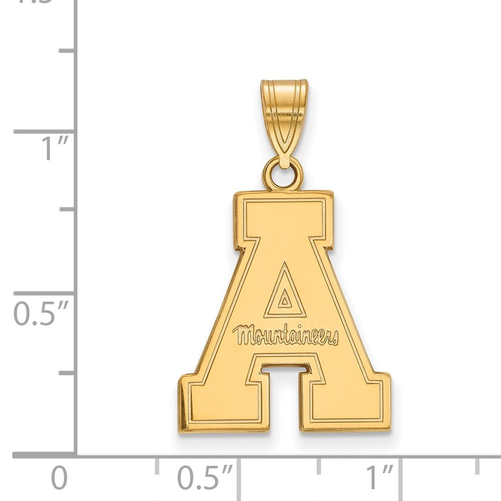 14k Gold LogoArt Appalachian State University Large Pendant
