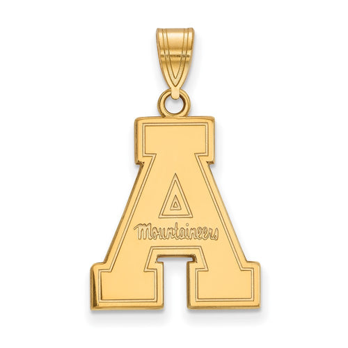 10k Gold LogoArt Appalachian State University Large Pendant