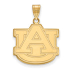 10k Gold LogoArt Auburn University A-U Large Pendant