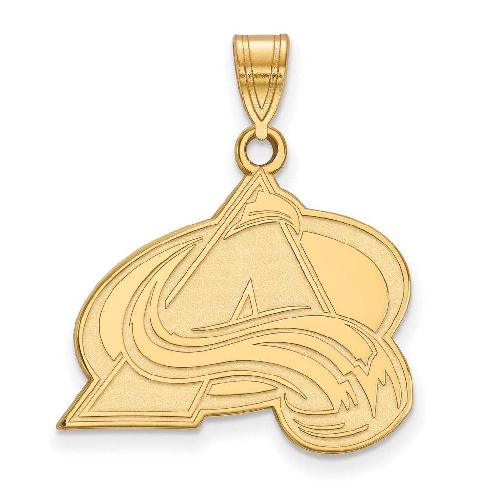 14k Gold NHL LogoArt Colorado Avalanche Letter A Large Pendant