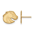 10k Gold LogoArt Boise State University Bronco Small Post Earrings