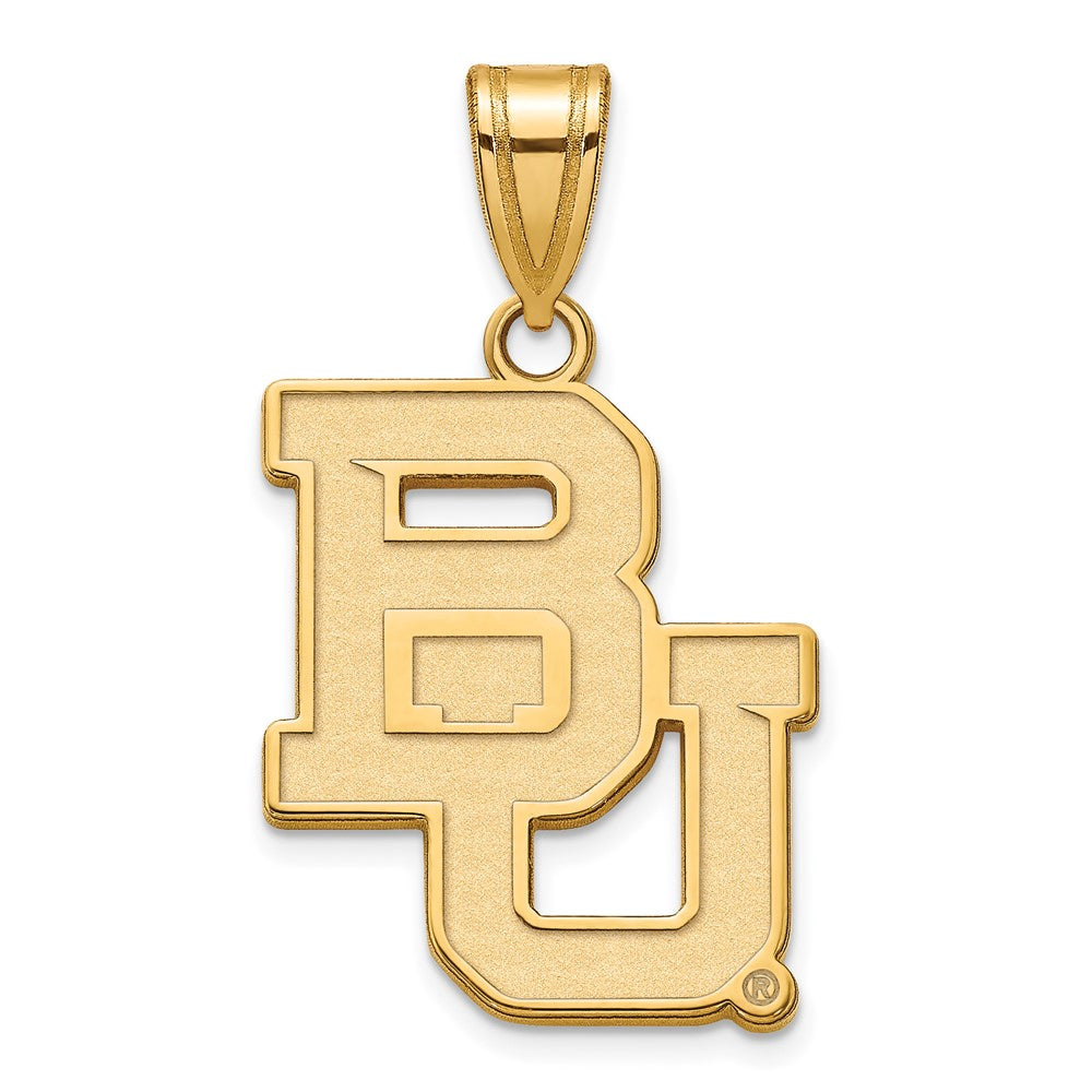 14k Gold LogoArt Baylor University Bears Large Pendant