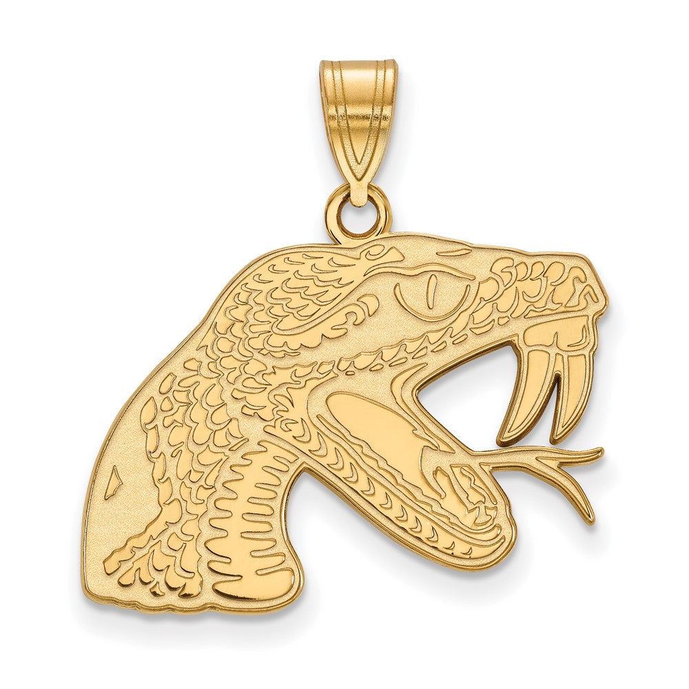 14k Gold LogoArt Florida A and M University Rattler Large Pendant