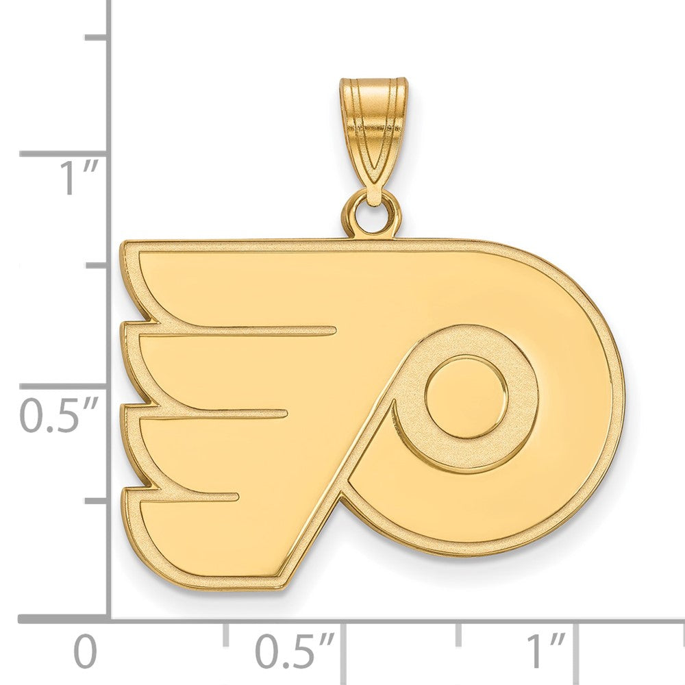 14k Gold NHL LogoArt Philadelphia Flyers Large Pendant