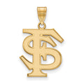 10k Gold LogoArt Florida State University F-S Large Pendant