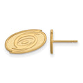 14k Gold NHL LogoArt Carolina Hurricanes Extra Small Post Earrings