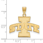 10k Gold LogoArt Iowa State University Large Pendant