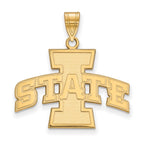 10k Gold LogoArt Iowa State University Large Pendant