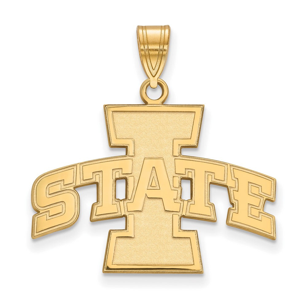 10k Gold LogoArt Iowa State University Large Pendant