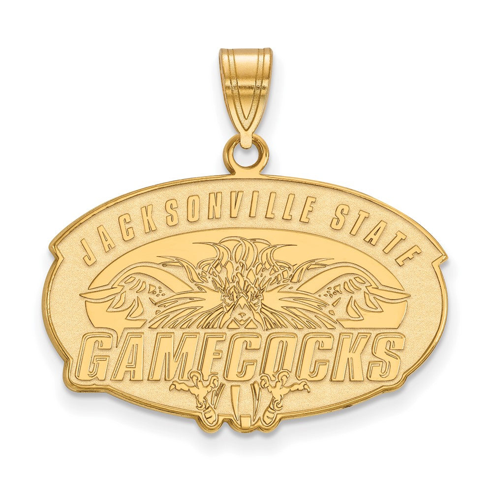 14k Gold LogoArt Jacksonville State University Large Pendant