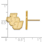 10k Gold LogoArt John Carroll University Small Post Earrings