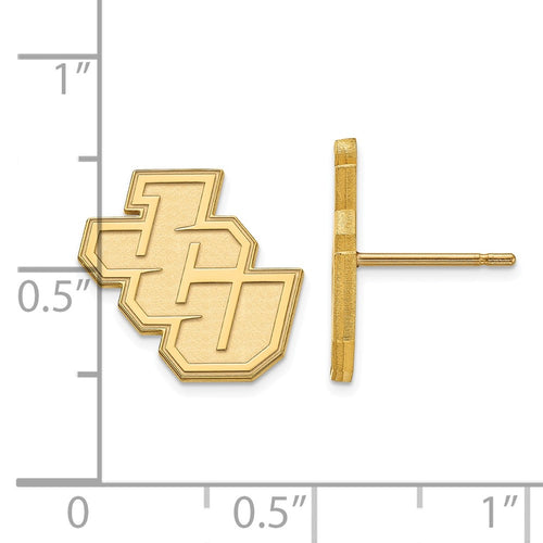 10k Gold LogoArt John Carroll University Small Post Earrings
