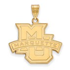 10k Gold LogoArt Marquette University Large Pendant