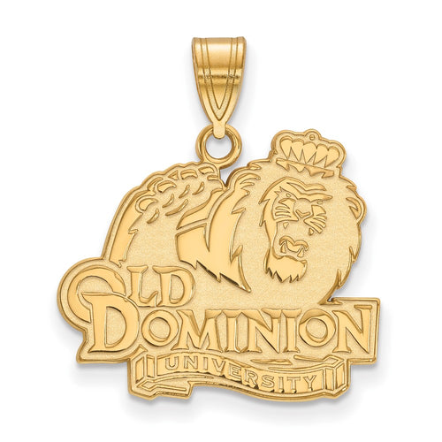 10k Gold LogoArt Old Dominion University Large Pendant