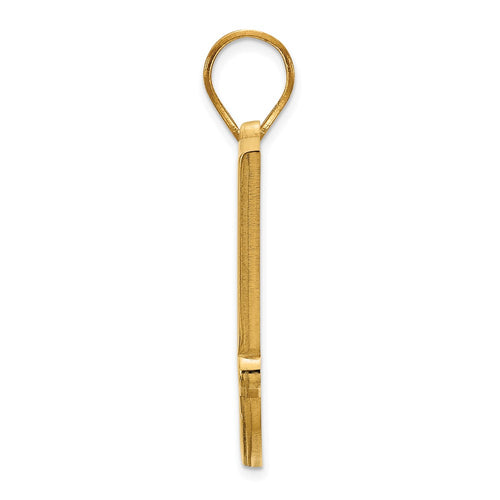 10k Gold LogoArt Oklahoma State University O-S-U Large Pendant
