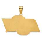 10k Gold LogoArt Oklahoma State University O-S-U Large Pendant