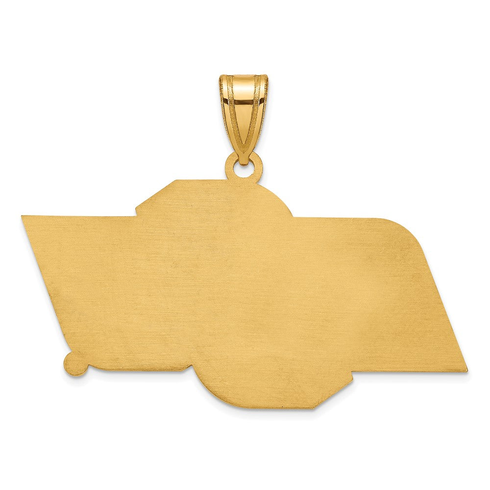 14k Gold LogoArt Oklahoma State University O-S-U Large Pendant