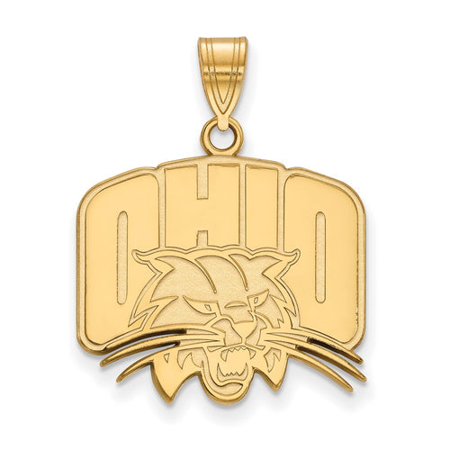 10k Gold LogoArt Ohio University Large Pendant