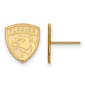 14k Gold NHL LogoArt Florida Panthers Small Post Earrings