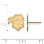 10k Gold LogoArt Seton Hall University Pirate Small Post Earrings