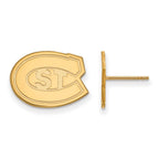 10k Gold LogoArt St. Cloud State University Small Post Earrings