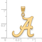 10k Gold LogoArt University of Alabama Letter A Large Pendant