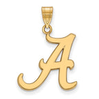 10k Gold LogoArt University of Alabama Letter A Large Pendant