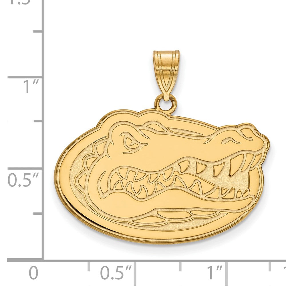 14k Gold LogoArt University of Florida Gator Large Pendant