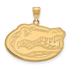 10k Gold LogoArt University of Florida Gator Large Pendant