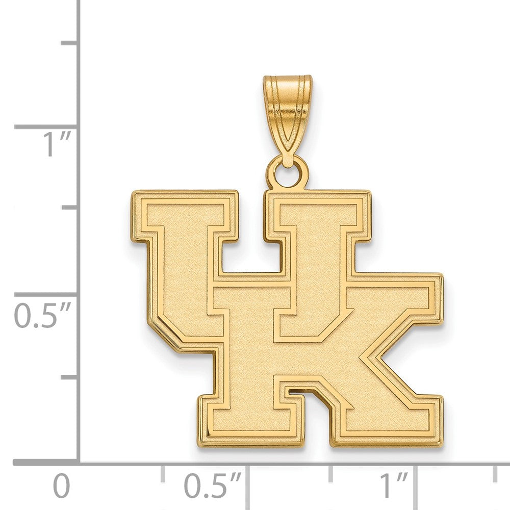 10k Gold LogoArt University of Kentucky U-K Large Pendant