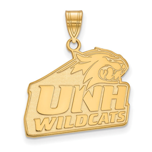 10k Gold LogoArt University of New Hampshire Large Pendant