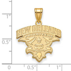 10k Gold LogoArt University of New Orleans U-N-O Extra Large Pendant