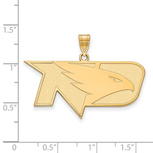10k Gold LogoArt University of North Dakota Large Pendant