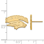10k Gold LogoArt University of Nevada-Reno Small Post Earrings