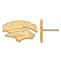 14k Gold LogoArt University of Nevada-Reno Small Post Earrings