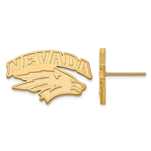 10k Gold LogoArt University of Nevada-Reno Small Post Earrings