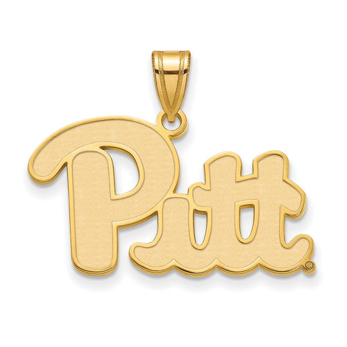 10k Gold LogoArt University of Pittsburgh Large Pendant