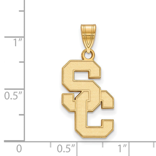 10k Gold University of Southern California S-C Large Pendant