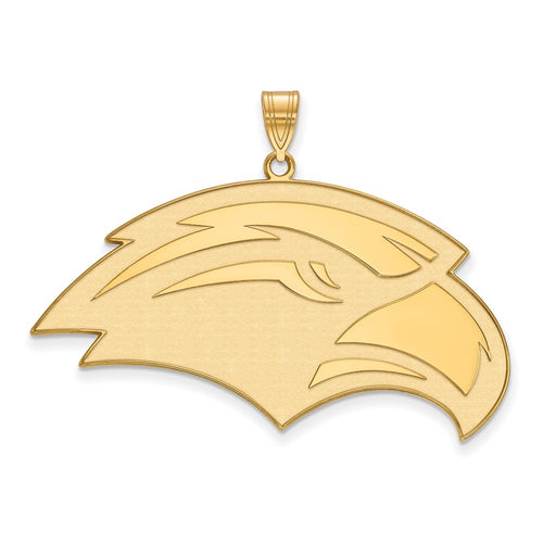 10k Gold LogoArt University of Southern Mississippi Eagle Extra Large Pendant