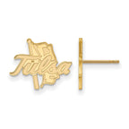 10k Gold LogoArt University of Tulsa Small Post Earrings