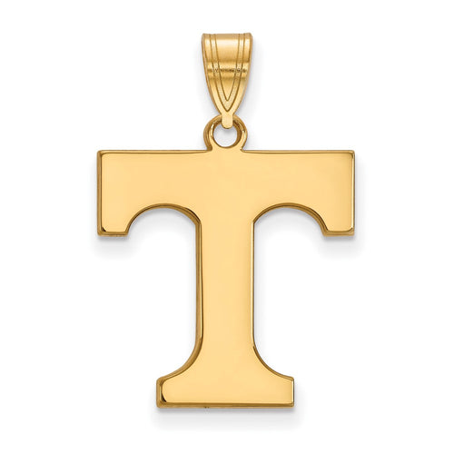 10k Gold LogoArt University of Tennessee Letter T Large Pendant