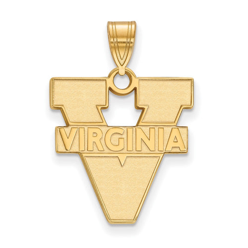 10k Gold LogoArt University of Virginia Large Pendant