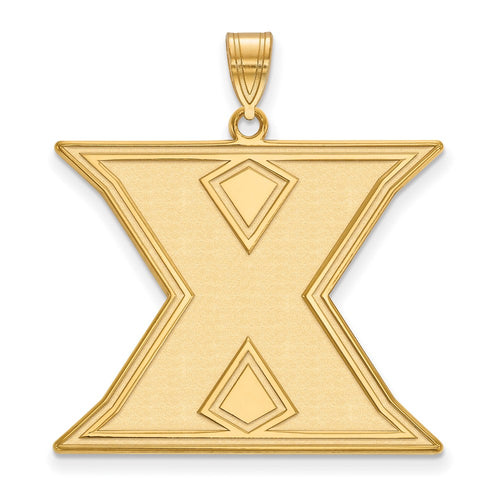 10k Gold LogoArt Xavier University Letter X Extra Large Pendant