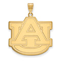 Sterling Silver Gold-plated LogoArt Auburn University A-U Extra Large Pendant