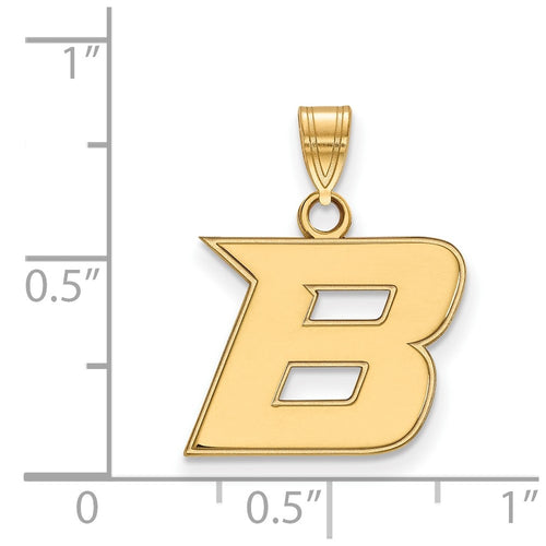 10k Gold LogoArt Boise State University Letter B Small Pendant
