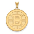 10k Gold NHL LogoArt Boston Bruins Extra Large Pendant