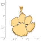 10k Gold LogoArt Clemson University Tiger Paw Extra Large Pendant