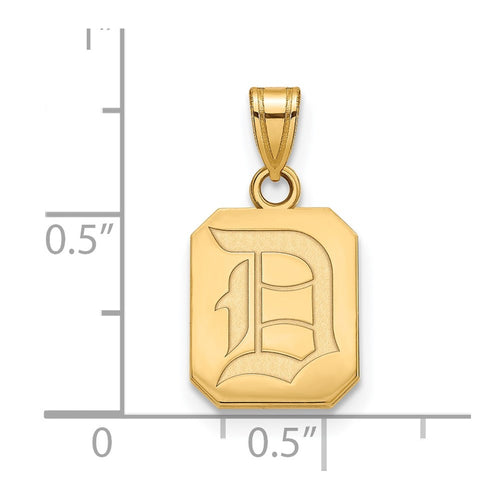 10k Gold LogoArt Duquesne University Letter D Small Pendant