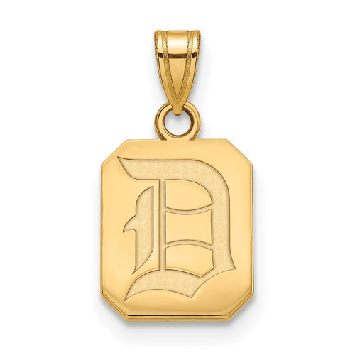 10k Gold LogoArt Duquesne University Letter D Small Pendant